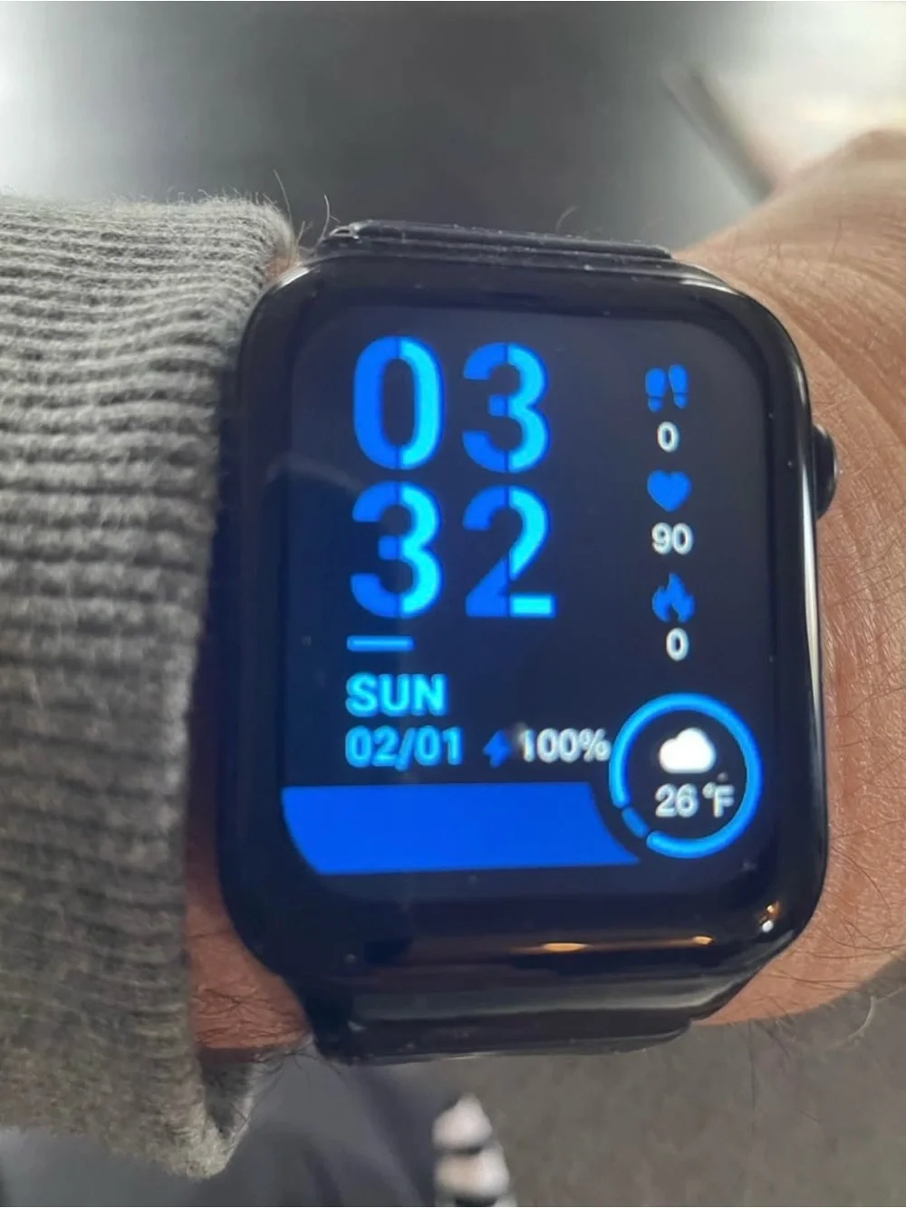 Black Smart Watch - Fitness Tracker
